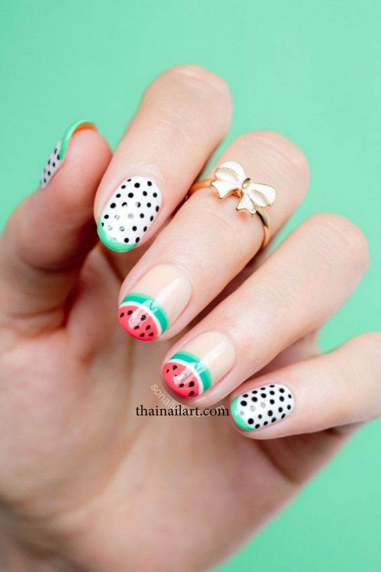watermelon-nails